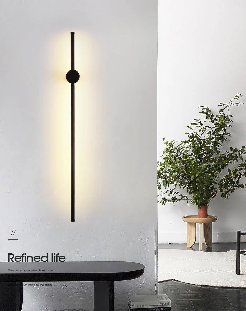 Sleek Nordic wall light