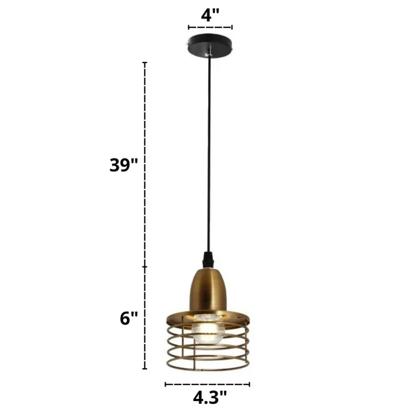 Size and dimensions of Industrial Style Kitchen Island Pendant Lights