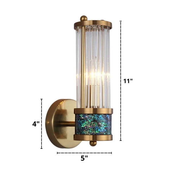 Homeko Crystal Wall Light one bulb dimensions