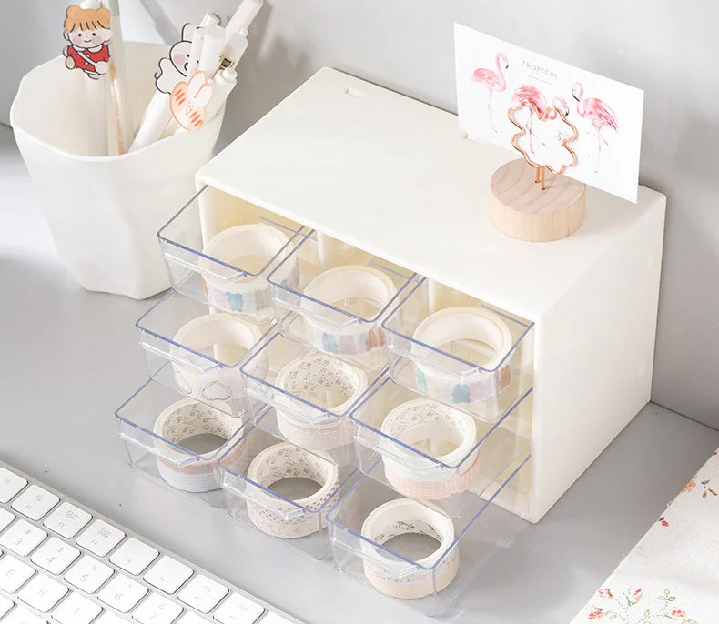 dust-proof desk drawer 9 grid