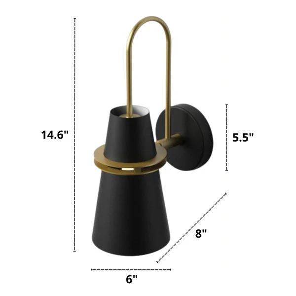 Homeko Wall Sconce Dimensions