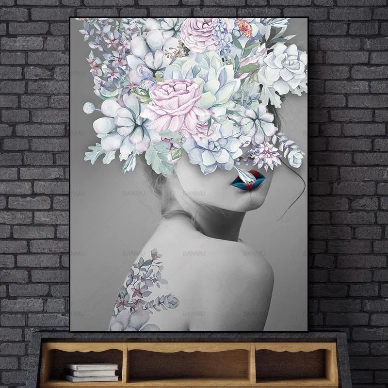 Chic Flower Girl Reflection in Sunglasses Poster