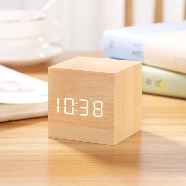 Wooden Block Clock – Bomnal Store