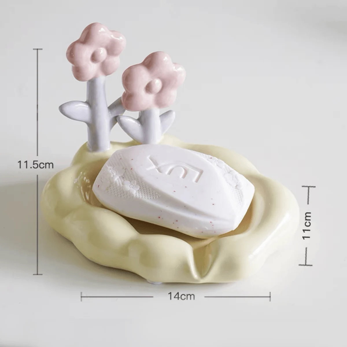 charming floral soap dish for bathroom decor