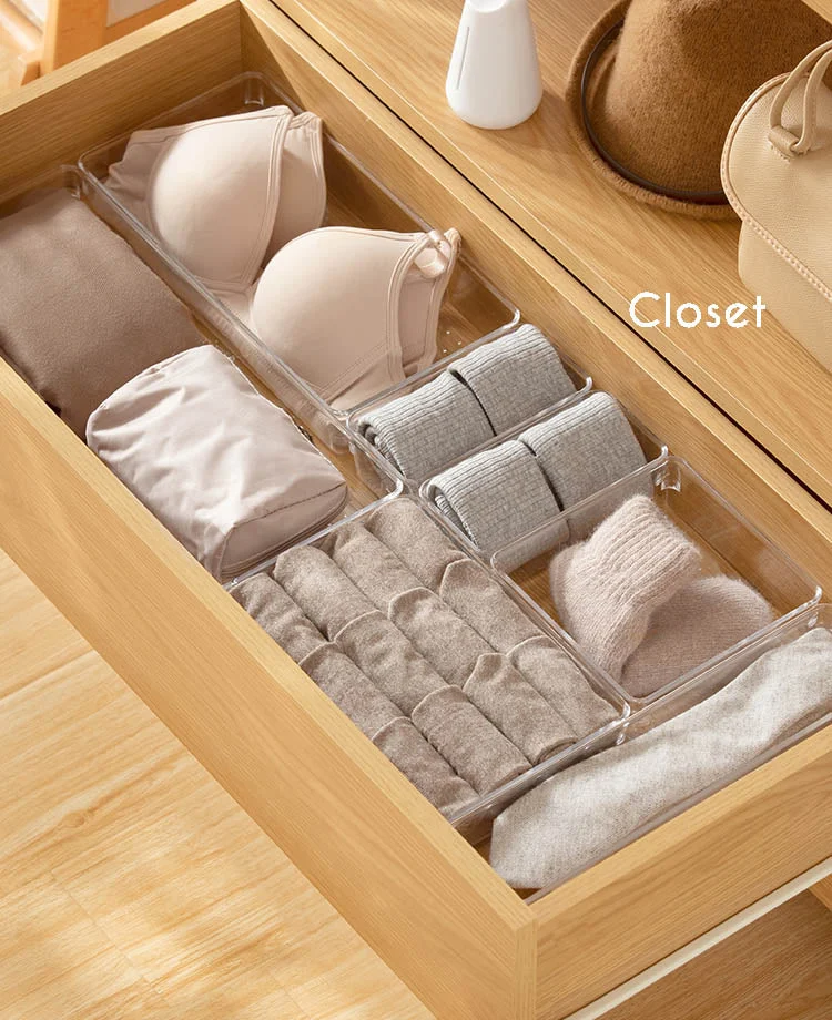 drawer organizer transparent acrylic