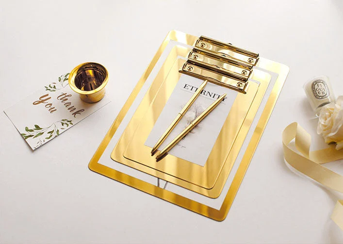 gold clip board