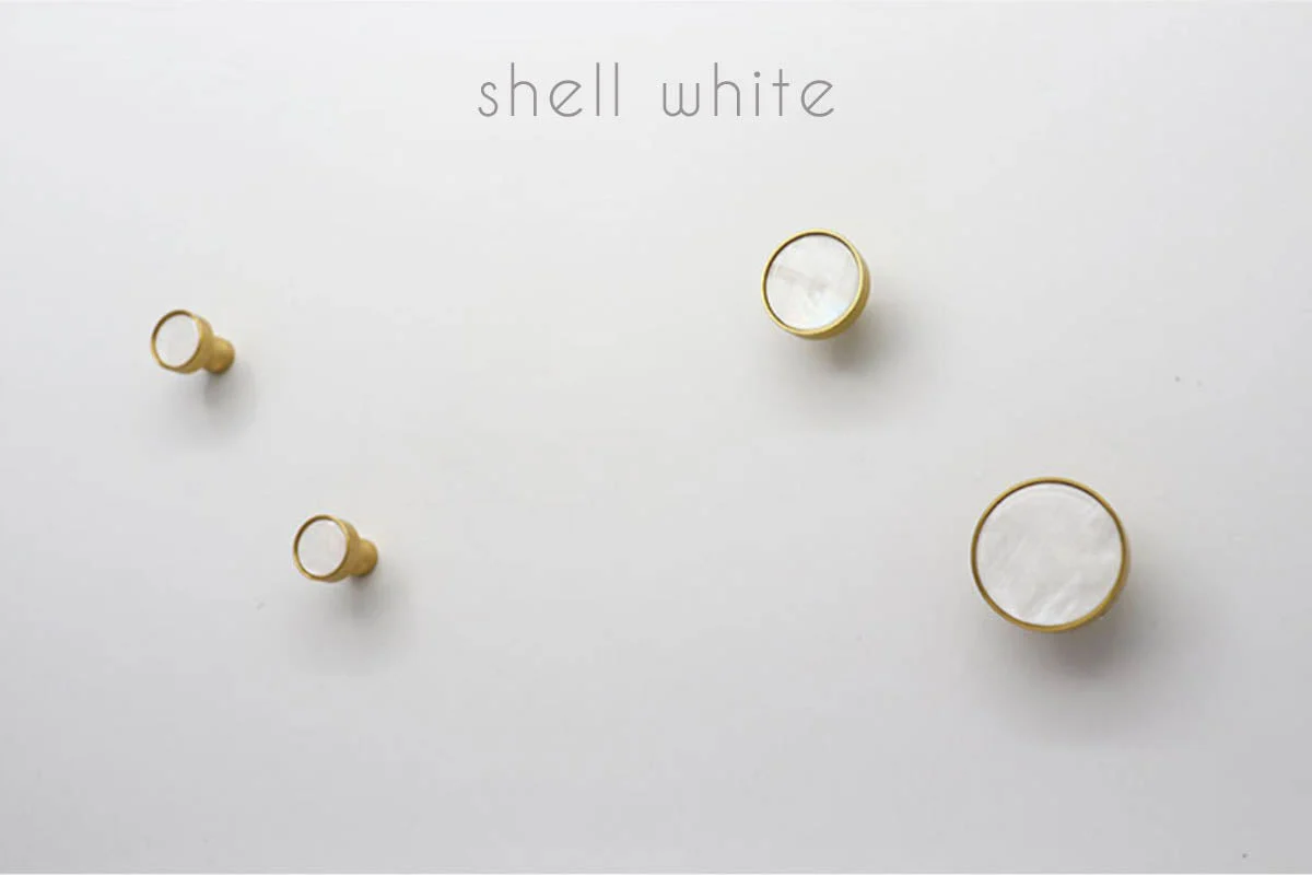 marble texture hook shell white