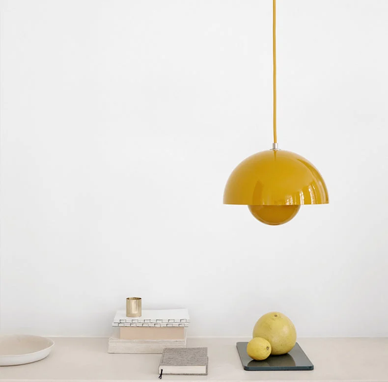 semi circle mushroom kids pendant light