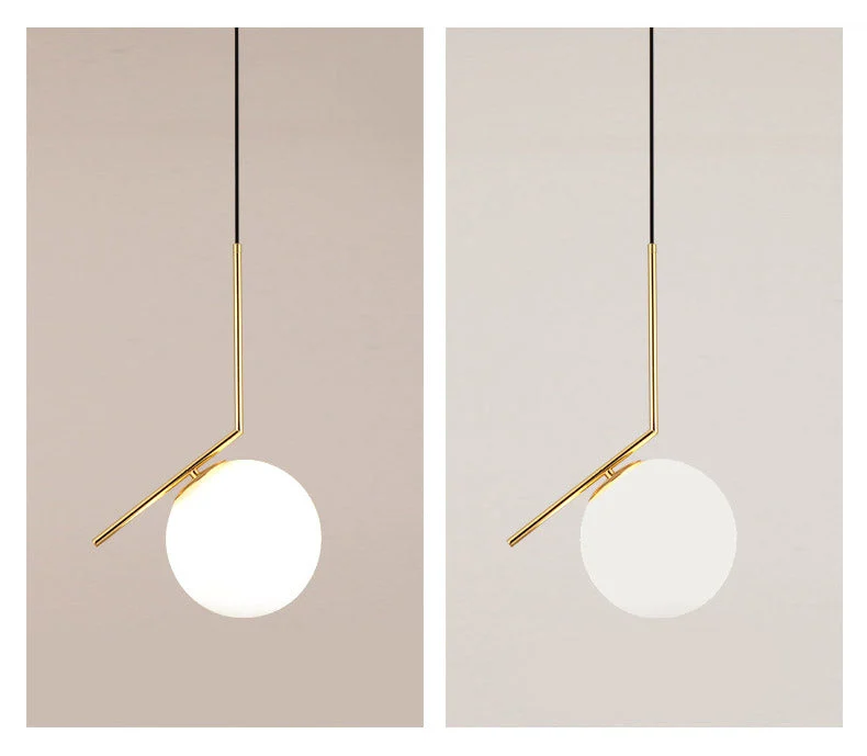 nordic gold round pendant light