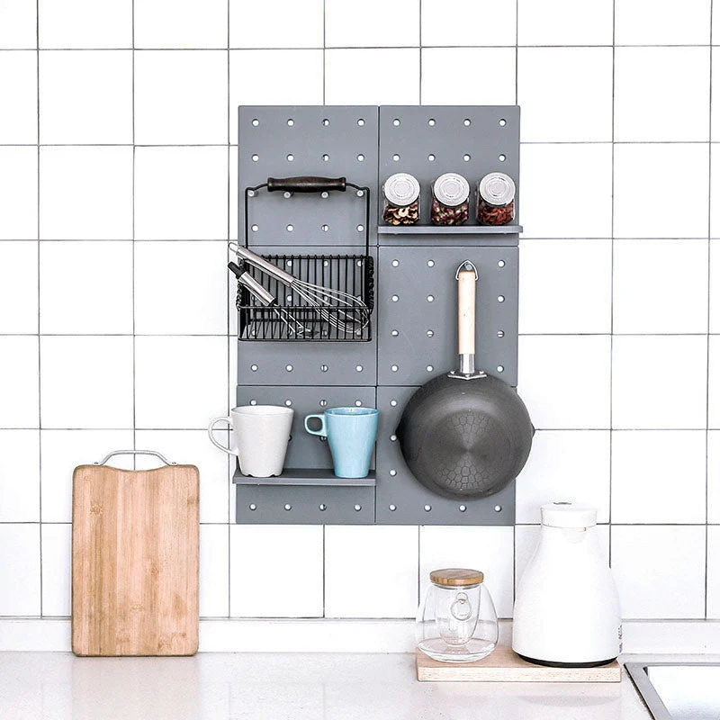 pp pegboard wall shelf storage