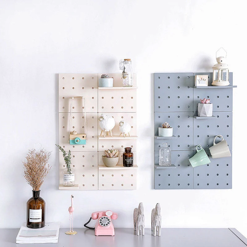 pp pegboard wall shelf storage