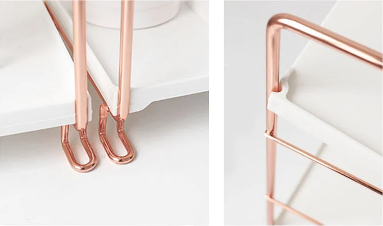 rose gold desk organizer