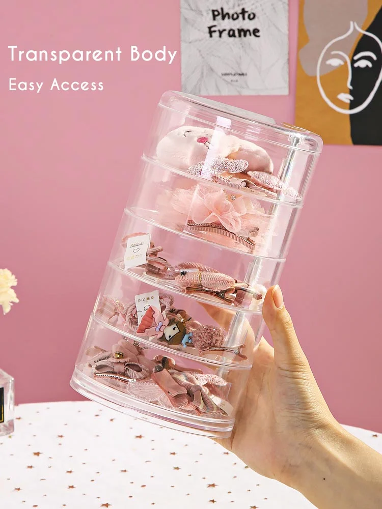 transparent rotatable jewelry box