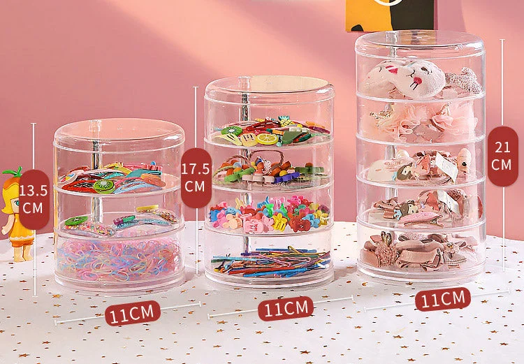 transparent rotatable jewelry box