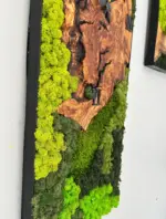Olive & Moss Wood Wall Clock and Panel (3) Olive & Moss Wood Wall Clock and Panel (3)