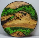 wooden wall decor and clock (3) Wooden wall decor and clock (3)