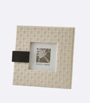 Photo Frame Rattan Texture Leather