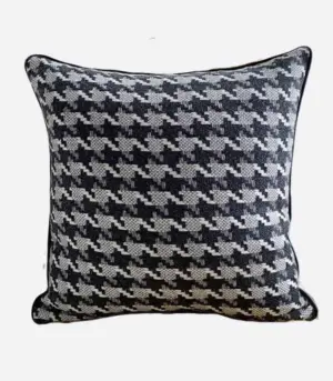 Houndstooth Cushion Cover Pillow Case Woven