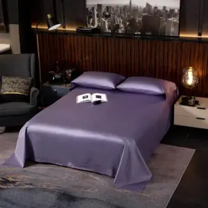 Homeko Purple Silky Soft Egyptian Cotton Bedding Set