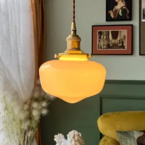 Homeko Lantern Glass Pendant Hanging Light