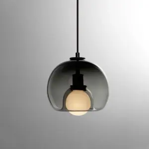 Homeko Stained Glass Orb Pendant Light Lampshade