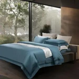Homeko Blue Egyptian Cotton Bedding Set