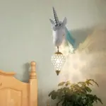 0TPCNordic Wandlamp Kristallen Beugel Schans Voor Kinderen Huis Interieur Verlichting Meisje Slaapkamer Bed Woonkamer Hars Wandlamp