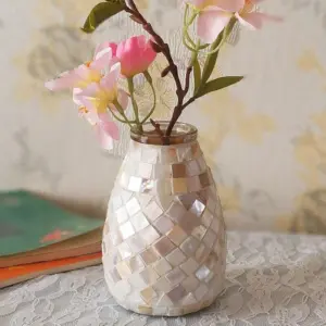 Mosaic Glass Vase