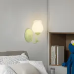 1-2_Light_Flower_Glass_Three_Step_Dimmable_Green_Wall_Lamps_-_-_tag1_-4116314 1 2 Light Flower Glass Three Step Dimmable Green Wall Lamps tag1