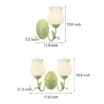 1-2_Light_Flower_Glass_Three_Step_Dimmable_Green_Wall_Lamps_-_-_tag1_-4116317 1 2 Light Flower Glass Three Step Dimmable Green Wall Lamps tag1