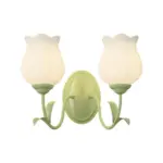 1-2_Light_Flower_Glass_Three_Step_Dimmable_Green_Wall_Lamps_-_-_tag1_-4116324 1 2 Light Flower Glass Three Step Dimmable Green Wall Lamps tag1