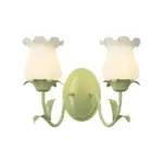 1-2_Light_Flower_Glass_Three_Step_Dimmable_Green_Wall_Lamps_-_-_tag1_-4116331 1 2 Light Flower Glass Three Step Dimmable Green Wall Lamps tag1