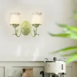1-2_Light_Flower_Glass_Three_Step_Dimmable_Green_Wall_Lamps_-_-_tag1_-4116350 1 2 Light Flower Glass Three Step Dimmable Green Wall Lamps tag1