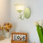 1-2_Light_Flower_Glass_Three_Step_Dimmable_Green_Wall_Lamps_-_-_tag1_-4116353 1 2 Light Flower Glass Three Step Dimmable Green Wall Lamps tag1
