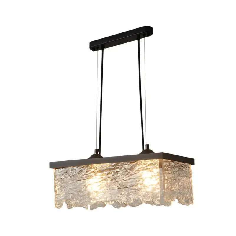 1 2 Light Glass 3 Step Dimmable Chandelier Dining Room Lighting tag1