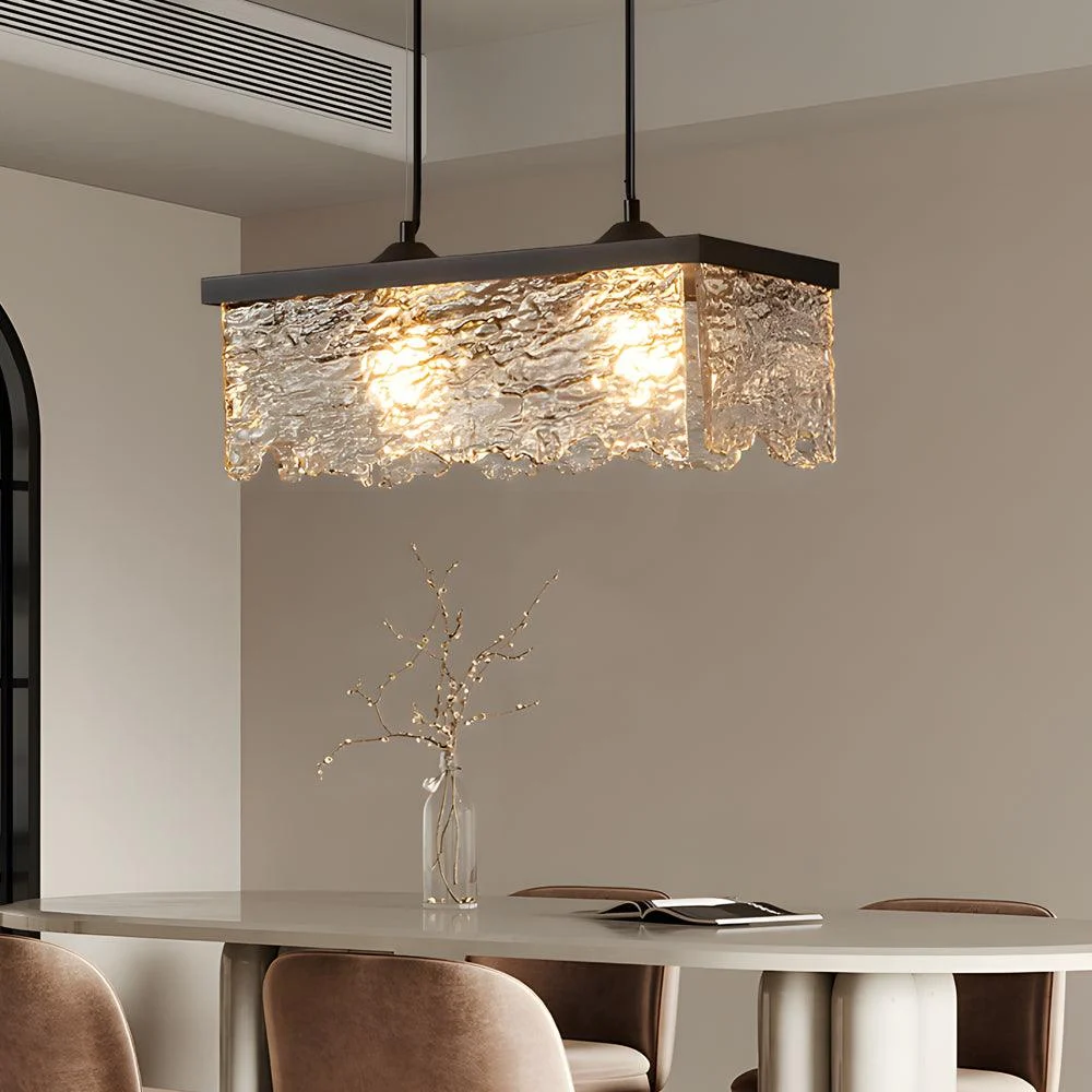 1/2 Light Glass 3 Step Dimmable Chandelier Dining Room Lighting -  - #tag1#