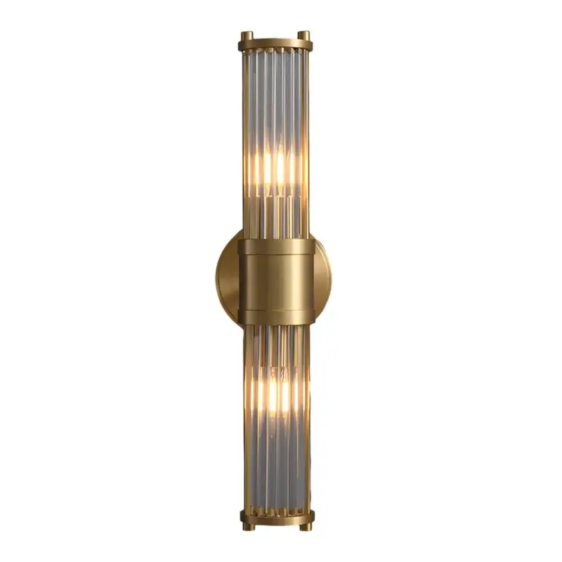 1 2 Light Modern Wall Lamp with Cylindrical Glass tag1