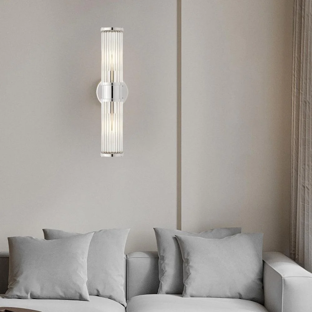 1/2 Light Modern Wall Lamp with Cylindrical Glass -  - #tag1#