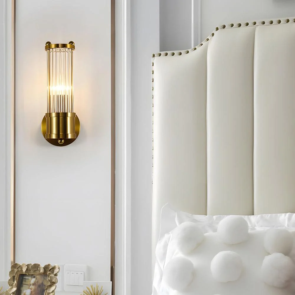1/2 Light Modern Wall Lamp with Cylindrical Glass -  - #tag1#