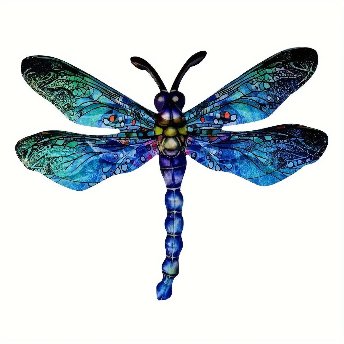 1/2 Pieces Vibrant Metal Dragonfly Wall Art - Artistic Outdoor Decor for Gardens, Homes & Events - Durable, Versatile & Eye-Catching - A Perfect Gift Idea for Any Occasion -  - #tag1#