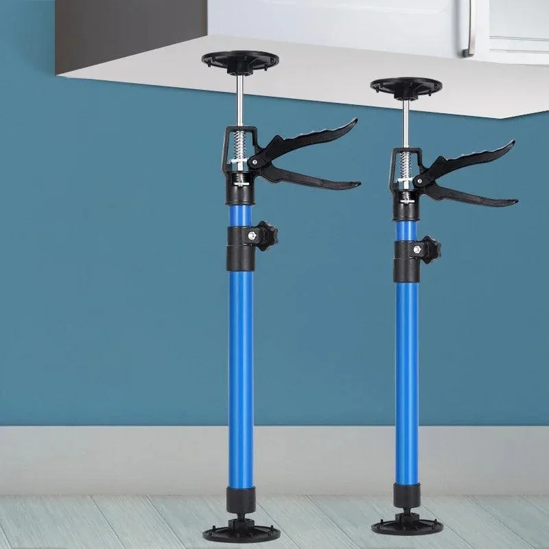 1/2pcs Cabinet Support Pole Steel Telescopic Adjustable Cabinet Jacks For Installing Cabinets Supports Up To 66 Lbs Per Rod - - #tag1#