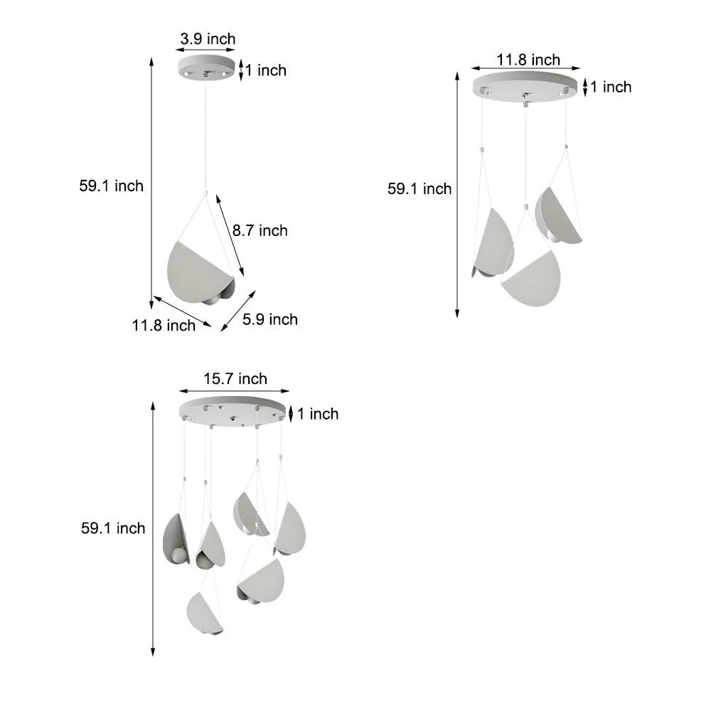 1/3/6-Light Minimalist Line White Glider Pendant Light -  - #tag1#