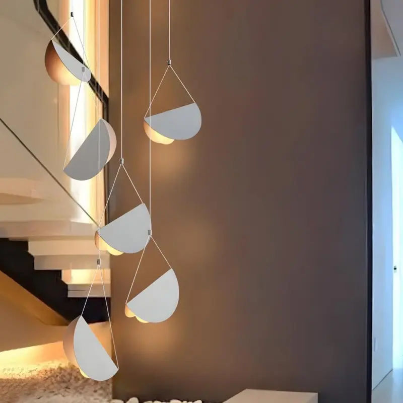 1 3 6 Light Minimalist Line White Glider Pendant Light tag1