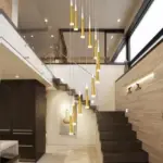 1 36 heads led stairs pendant lights modern aluminum Acrylic lampbody hang lamp living dining room 51e8750e 3149 4ca9 bdec b8f8dde3ae90