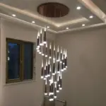 1 36 heads led stairs pendant lights modern aluminum Acrylic lampbody hang lamp living dining room 7ec38dc2 4f1f 43f3 8bf3 e6974dec61cb
