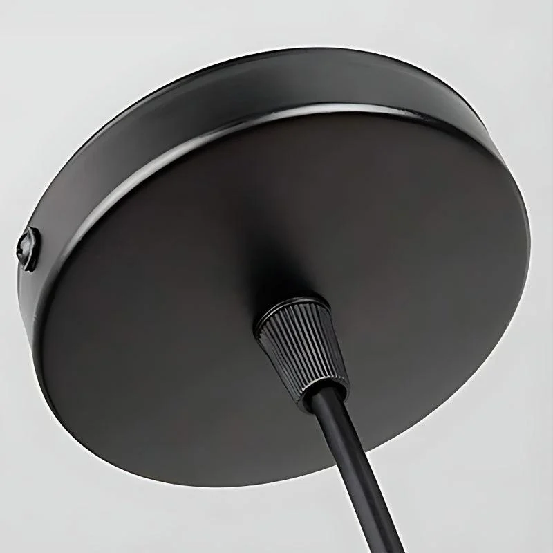 1/3 Light Black Small Iron Cage LED Industrial Style Retro Chandelier -  - #tag1#