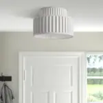 1-LightCreamStyleVintageDrumSemiFlushMountCeilingLamp 1 LightCreamStyleVintageDrumSemiFlushMountCeilingLamp