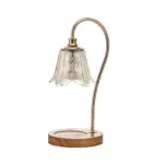 1 Light Candle Warmer Table Lamp with Glass Shade tag1