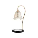 1 Light Candle Warmer Table Lamp with Glass Shade tag1