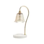 1 Light Candle Warmer Table Lamp with Glass Shade tag1